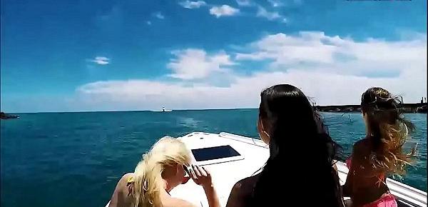  Sexy teen BFFS boat ride and nasty orgy